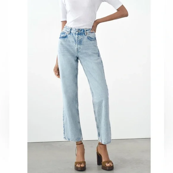 Zara | Jeans | Zara Midrise Z975 Straight Leg Jeans | Poshmark